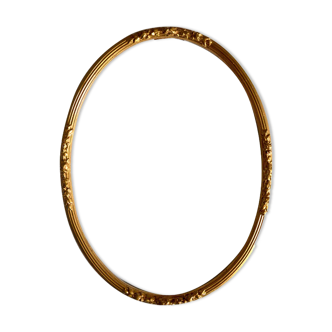 Oval gilded wooden frame