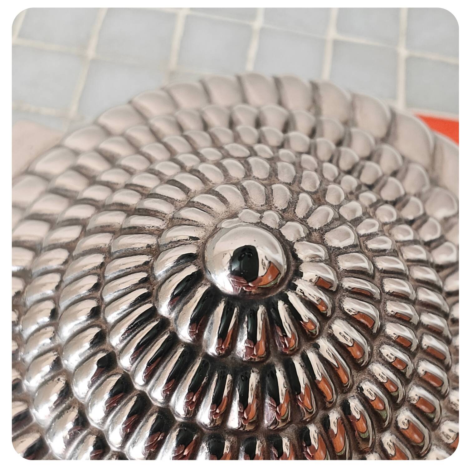 Boîte à bijoux vintage en forme de coquillage