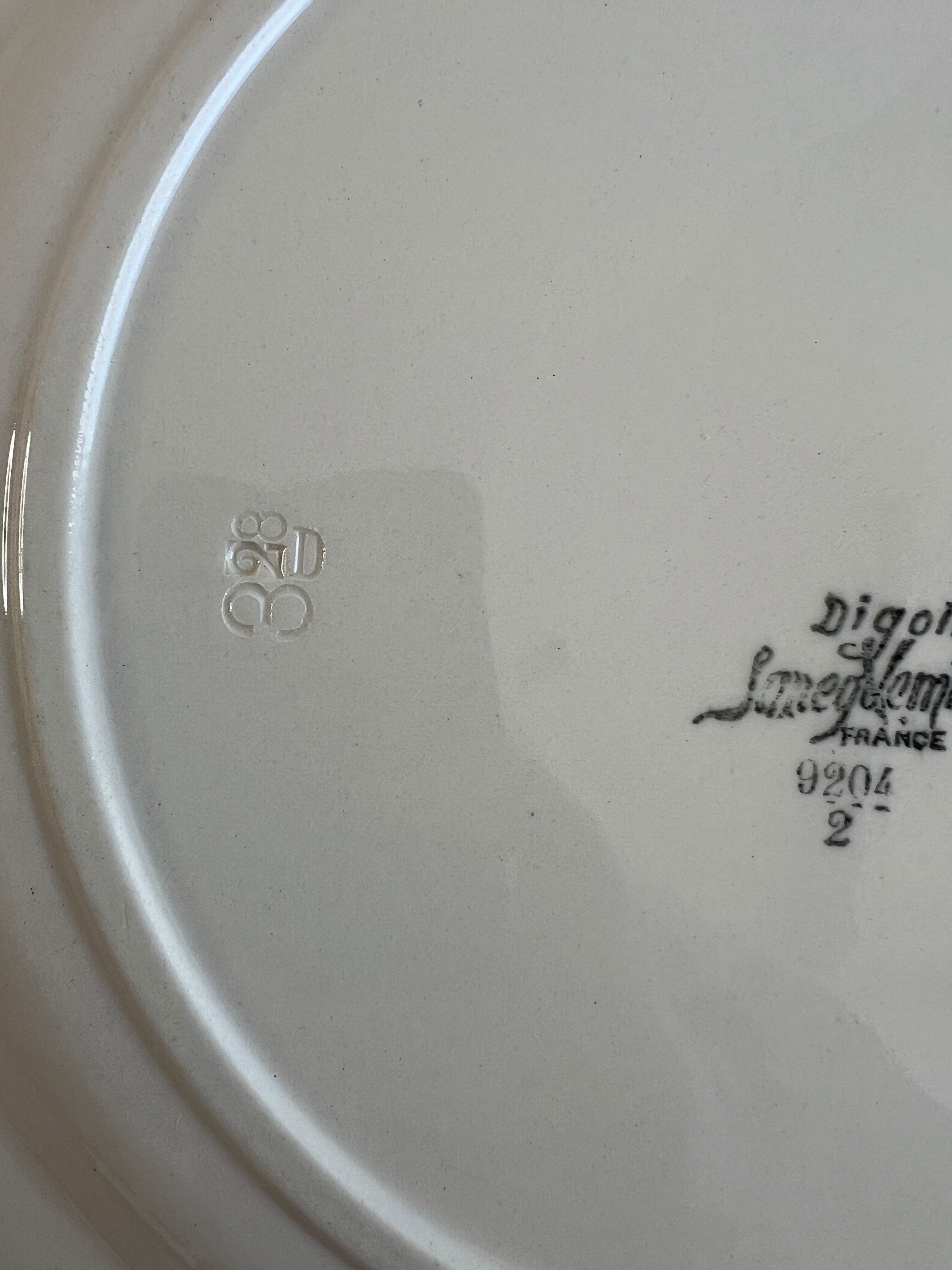 Large presentation dish Sarreguemines and Digoin