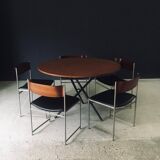 Mid-Century Modern SM08 Dining Chair Set by Cees Braakman for Ums Pastoe, Netherlands, 1960s, Set of 5