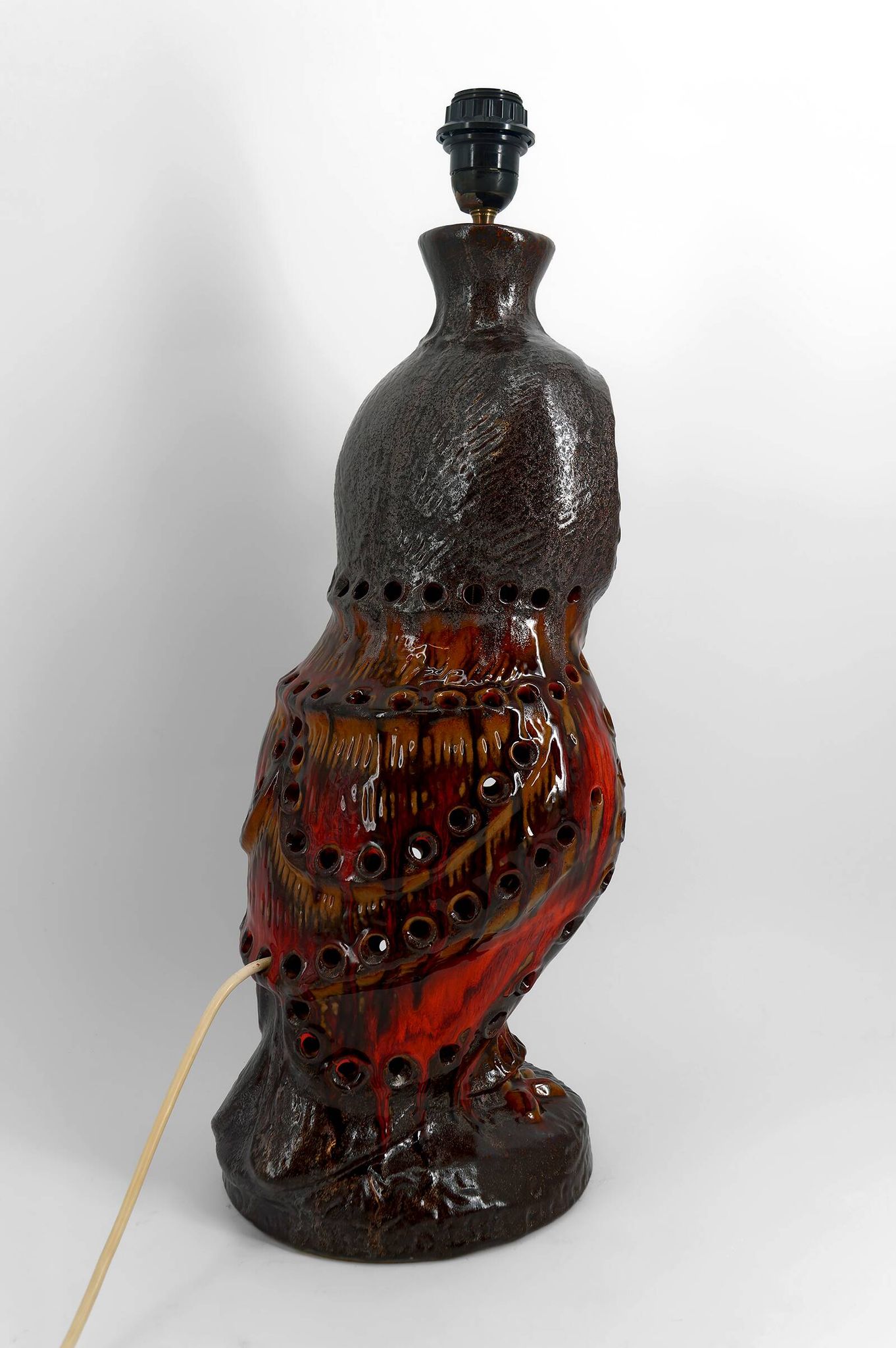 Important "Owl" lamp in ceramic – Walter Gerhards