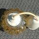Vintage Amber Glass Bubble Suspension 70s