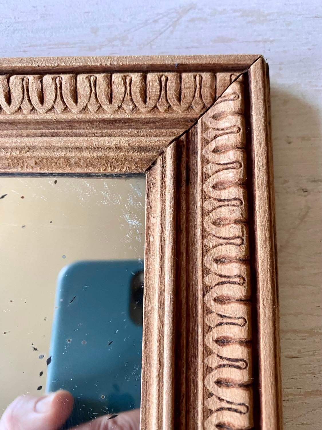 Wooden mirror 30s