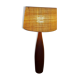 Large Danish modernist lamp in solid teak from the 1960s.
