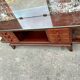Art Deco mahogany console table, vintage entrance furniture.