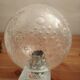 Pair of vintage globe wall lights with bubbled glass by INDA design Space Age