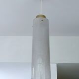 Large vintage glass pendant light, 60s