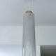 Large vintage glass pendant light, 60s