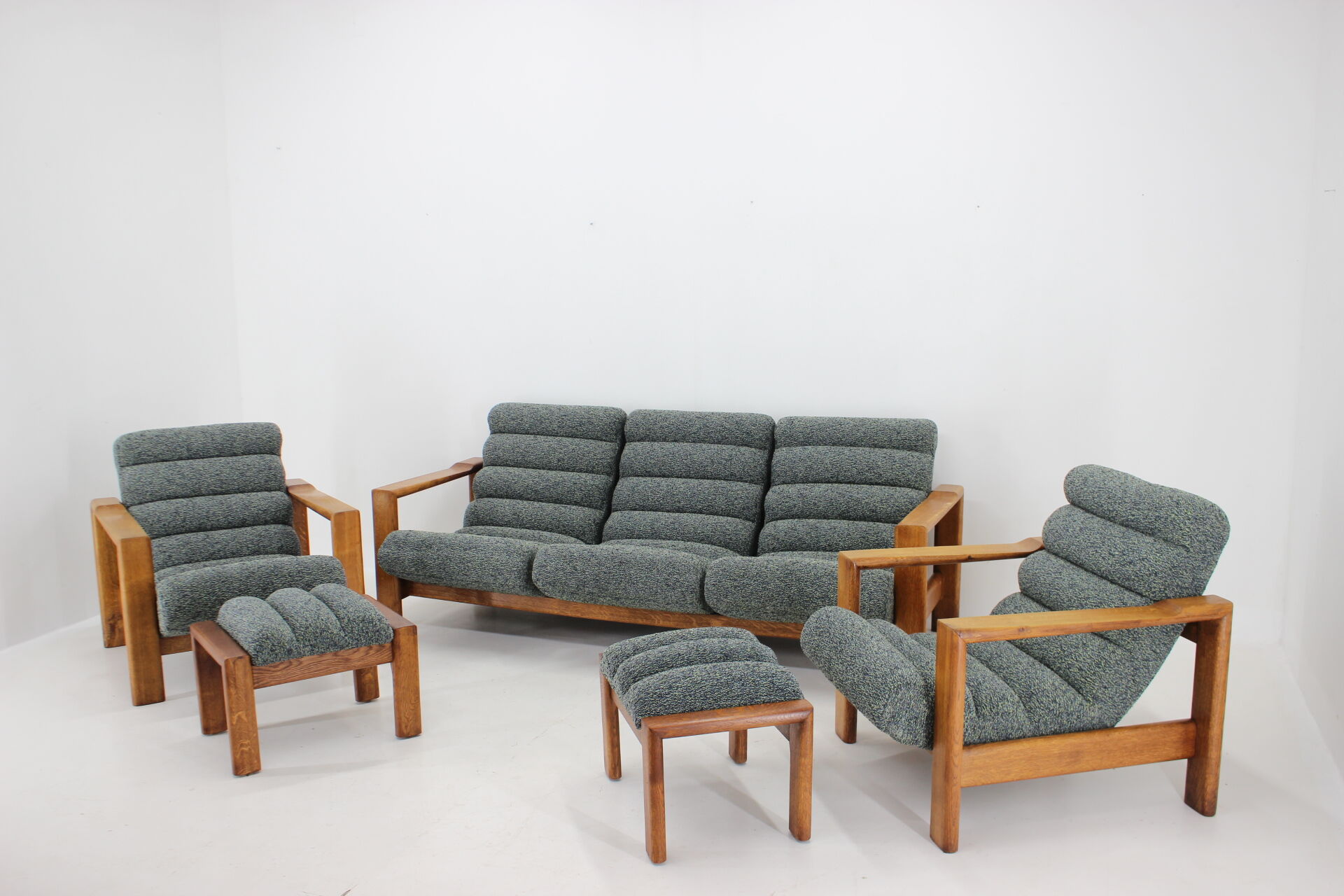 Living room oak set ,finland 1960