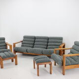 Living room oak set ,finland 1960