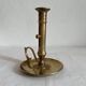 Vintage brass high hand candle holder