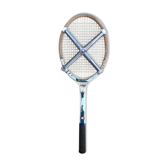 Raquette tennis montana goldseal bois avec protection métal zephyr vintage