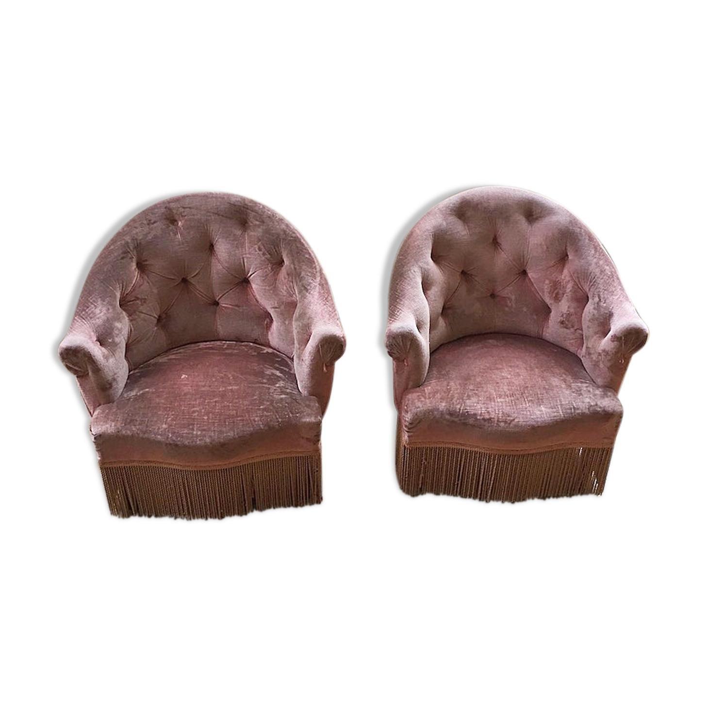 Armchairs pink captionne toad