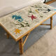 Ceramic and rattan coffee table