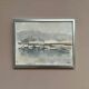 Original Swedish Oil on Canvas – “Lanskap” by K. Sjöö – Vintage & Framed – 37.5 × 29.5 cm (14.7" × 11.6")