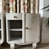 2 restored old bedside tables