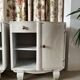 2 restored antique bedside tables