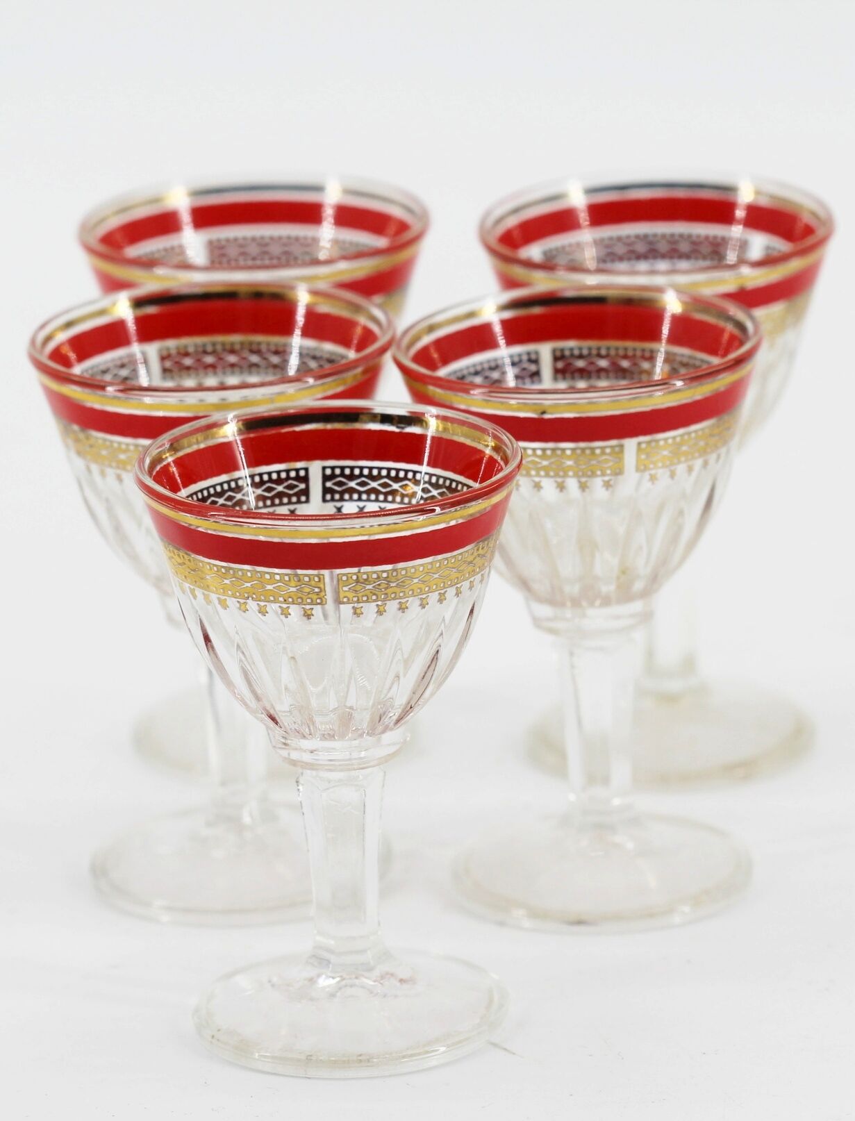 set of 5 liquor glasses