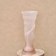 Pale pink glass vase decorated with a hand, 1960s