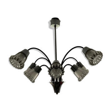 Tulip chandelier 8 fires from the 50s and 60s