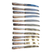 Box of 12 silver-plated knives