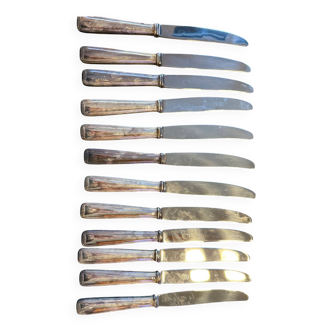 Box of 12 silver-plated knives