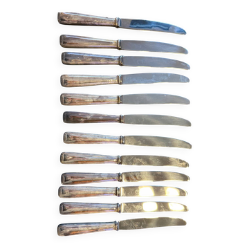Box of 12 silver-plated knives
