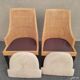 Canine rattan armchair