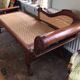 meridian wood and wicker braided colonial style