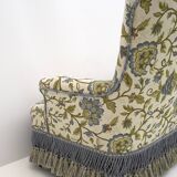 Rare 19th Century Napoleon III Brocade Sofa and Two Armchairs