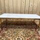 Table basse en laiton et marbre de carrare, 1970
