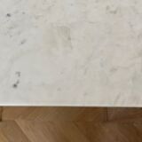 Marble and steel console