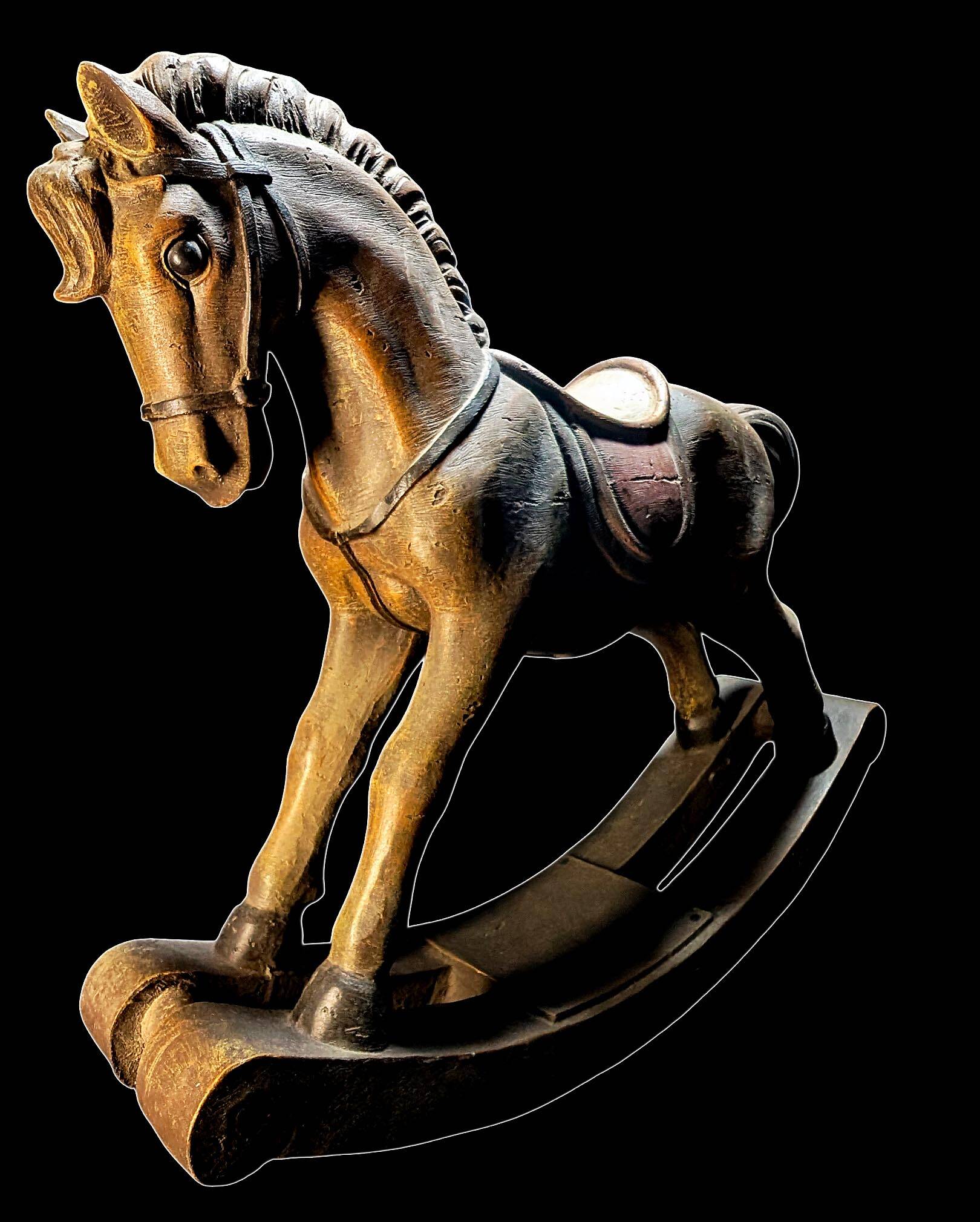 Cheval à bascule vintage en bois Clayre & Eef