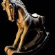Cheval à bascule vintage en bois Clayre & Eef