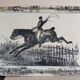Vintage fiberglass horse tray