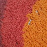 70s rug, Flower, in wool