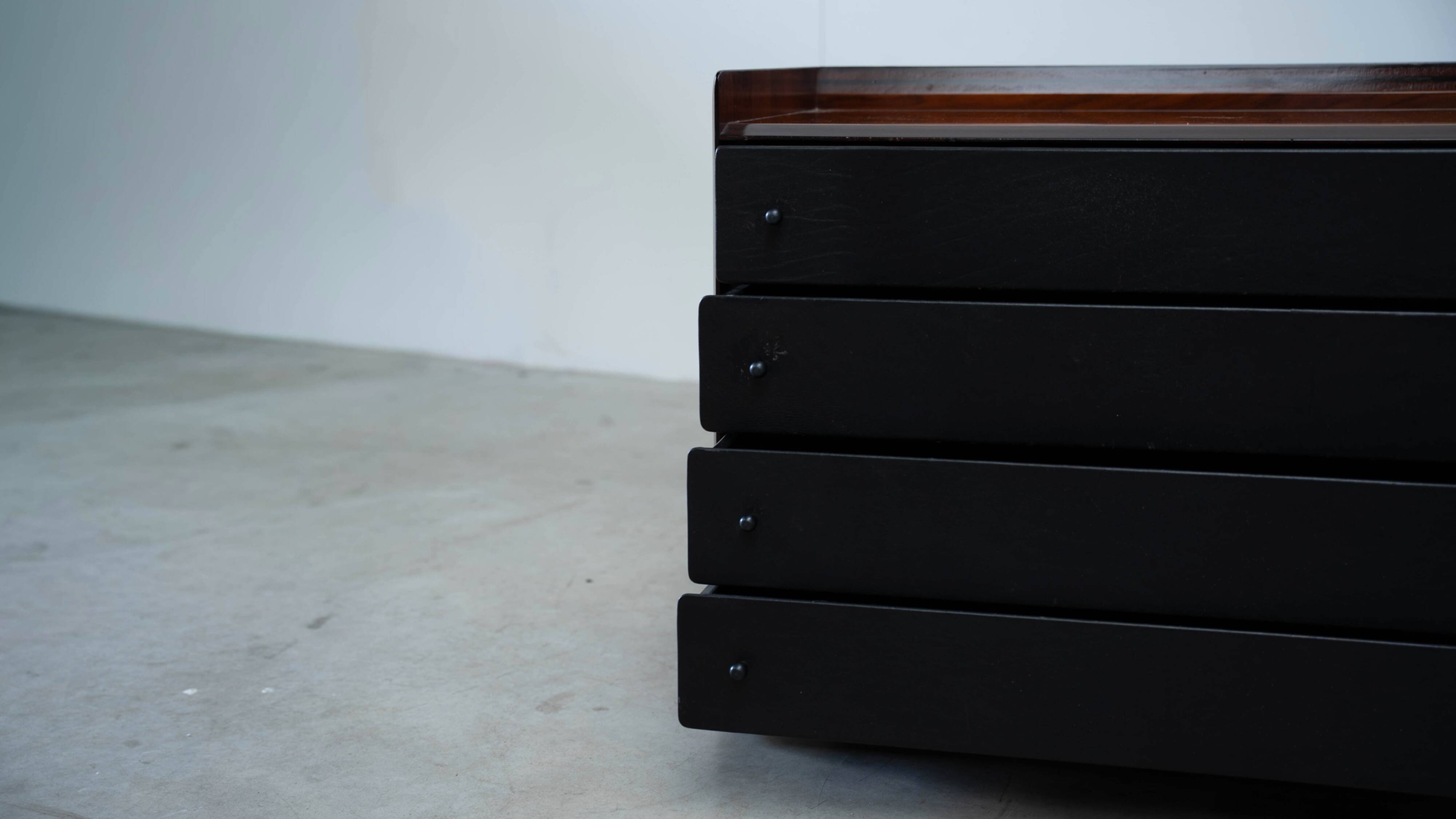 Rare rosewood sideboard by Afra Tobia Scarpa for Maxalto