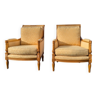 Paire de fauteuils style directoire