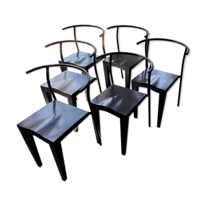 Lot de 6 chaises dr Glob de Philippe starck, kartell