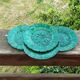 4 Sarreguemines slip plates, early 20th century