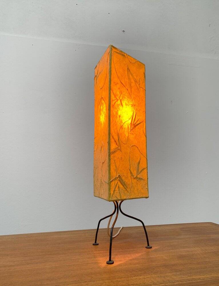 Mid-century tripod paper table lamp