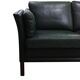Vintage danish three seater leather sofa