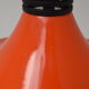 Mid-century Orange Lacquered Metal Pendant,circa 1980's.