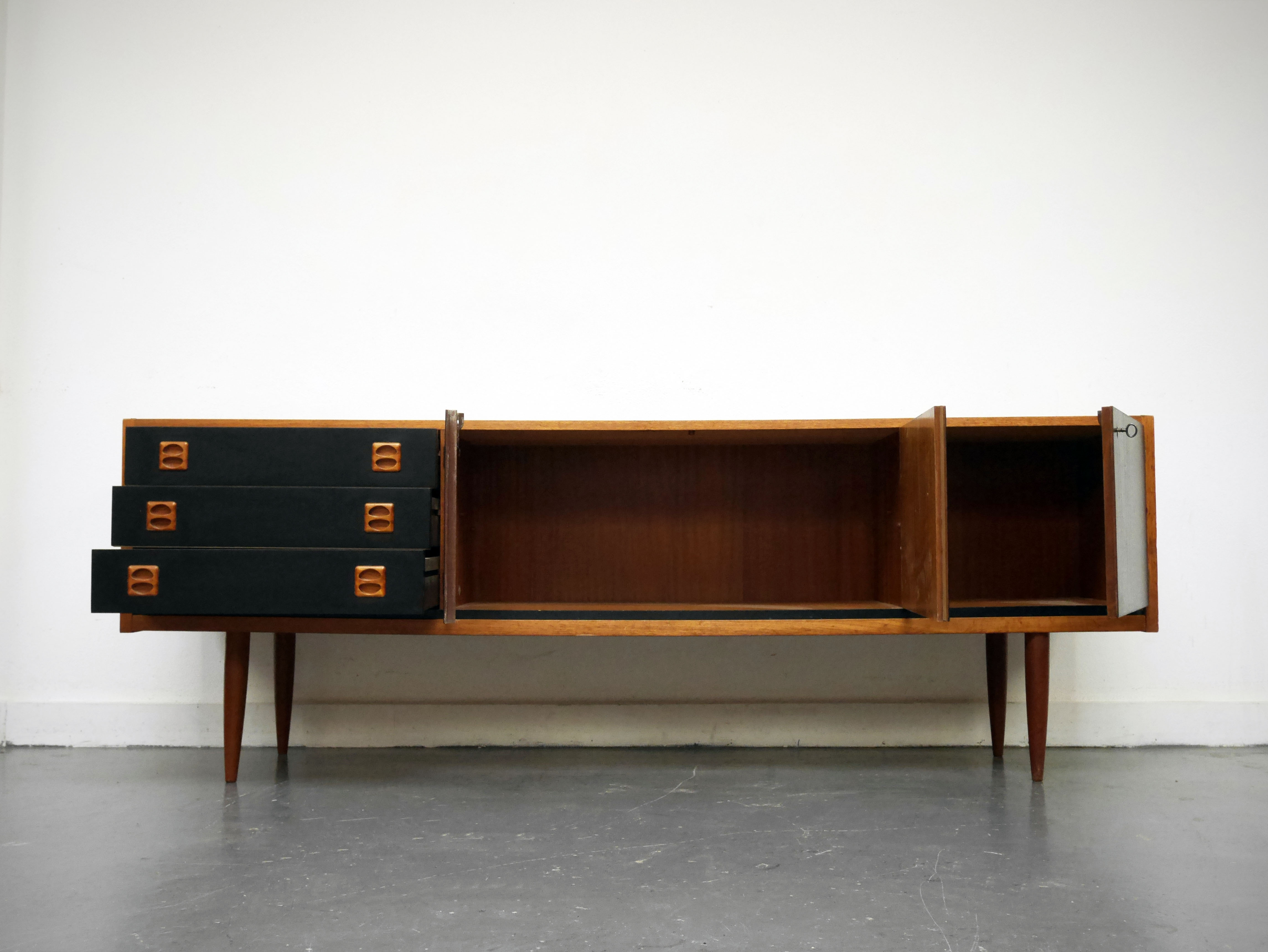 Sideboard Scandinavian teak 200 cm