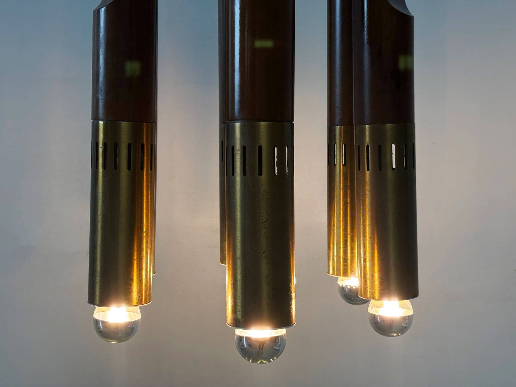 Italian "Marziale" chandelier by Angelo Brotto for Esperia