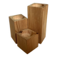 Trio de bougeoirs en bois