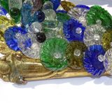 Appliques murales vintage italiennes en verre de Murano, lot de quatre