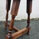 2 three-legged chairs made of solid wood