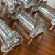 Set de 8 porte couteaux vintage en verre 1960