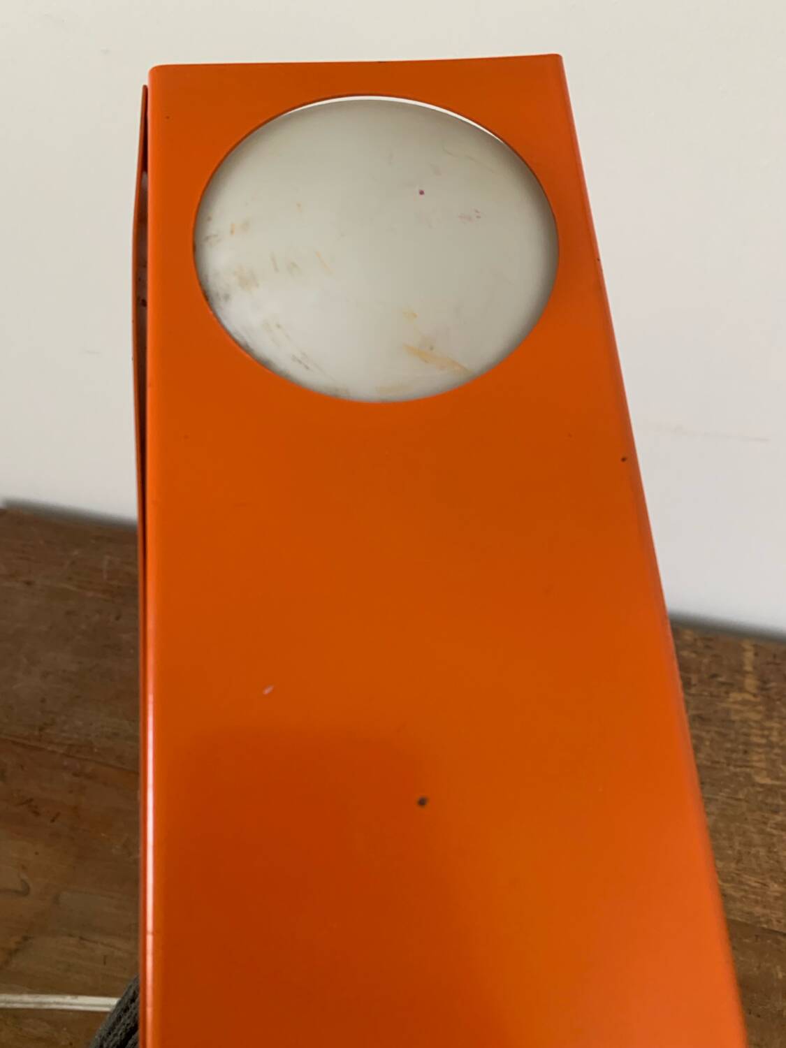 Orange Lamp Vintage Design Circa 1970 Space Age
